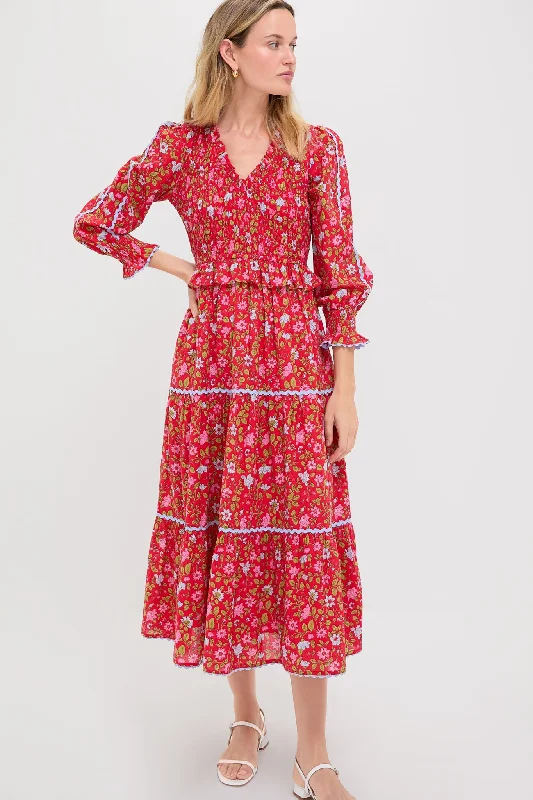 Midi dresses with cold - shoulder cutouts for a trendy style Poppy Meadow Mia Dress Midi dresses with cold - shoulder cutouts for a trendy style Poppy Meadow Mia Dress