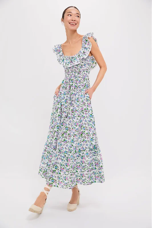 Plaid midi dresses for a fall - themed family gathering Lavender Ditsy Susie Dress