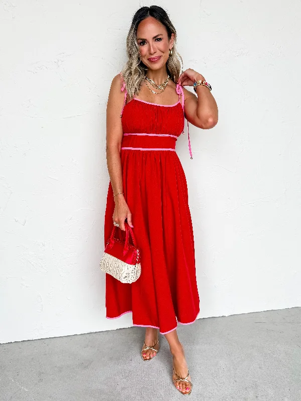 Midi dresses with mesh inserts for a trendy and breathable option Weekend Romance Sleeveless Midi Dress Midi dresses with mesh inserts for a trendy and breathable option Weekend Romance Sleeveless Midi Dress