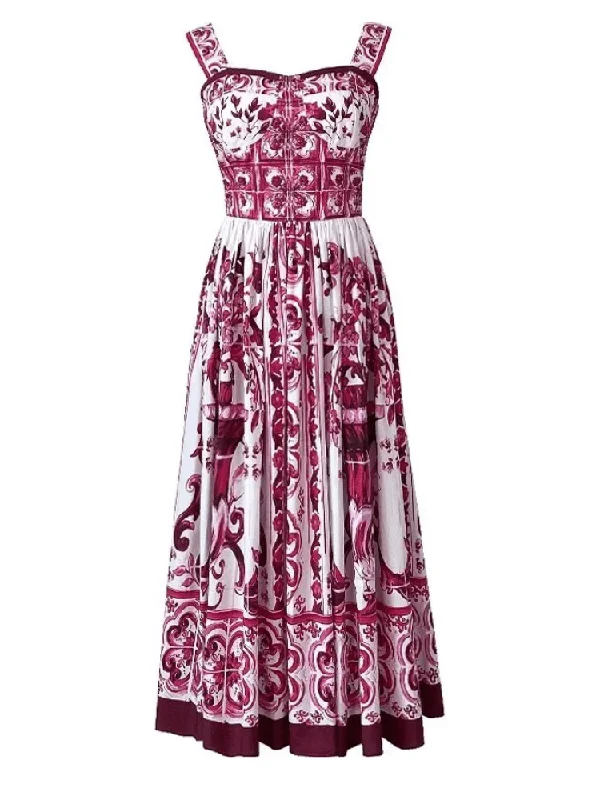 Midi dresses with geometric cutouts for a contemporary and edgy look Kim Corset Print Midi Dress - Red Print Midi dresses with geometric cutouts for a contemporary and edgy look Kim Corset Print Midi Dress - Red Print