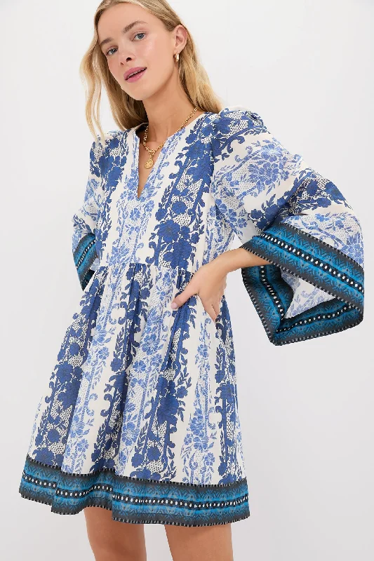 Midi dresses with side slits for a sexy and elegant appearance Bondi Blues Cotton Voile Izzie Dress Midi dresses with side slits for a sexy and elegant appearance Bondi Blues Cotton Voile Izzie Dress