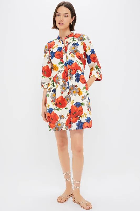 Midi dresses with mesh inserts for a trendy and breathable option Crimson Poppy Cotton Linen Royal Shirt Dress Midi dresses with mesh inserts for a trendy and breathable option Crimson Poppy Cotton Linen Royal Shirt Dress