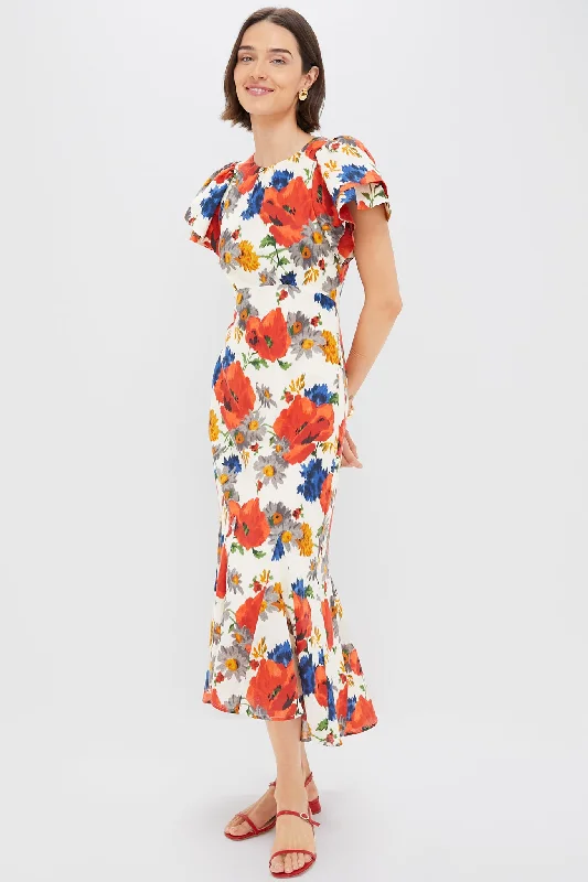 Midi dresses with keyhole backs for a flirty and unexpected detail Crimson Poppy Cotton Linen Elodie Dress Midi dresses with keyhole backs for a flirty and unexpected detail Crimson Poppy Cotton Linen Elodie Dress
