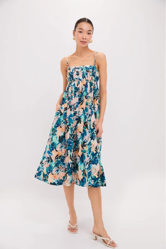 Midi dresses with ruffled bodices for a more pronounced feminine look Delphinium Lucille Dress Midi dresses with ruffled bodices for a more pronounced feminine look Delphinium Lucille Dress