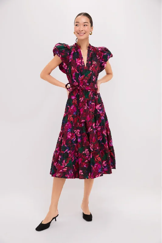 Midi dresses with pleated bodices for a classic and tailored look Hibiscus Ottilie Dress Midi dresses with pleated bodices for a classic and tailored look Hibiscus Ottilie Dress