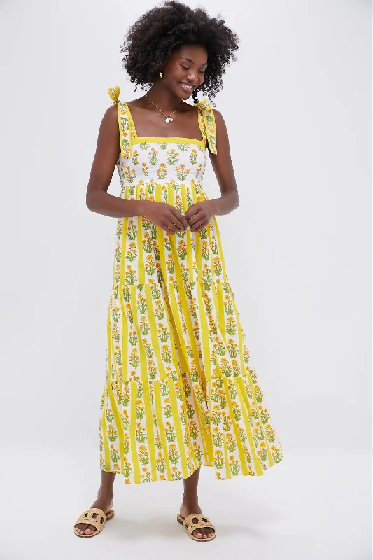 Midi dresses with denim fabric for a casual yet stylish day out Buttercup Stripe Athens Dress Midi dresses with denim fabric for a casual yet stylish day out Buttercup Stripe Athens Dress