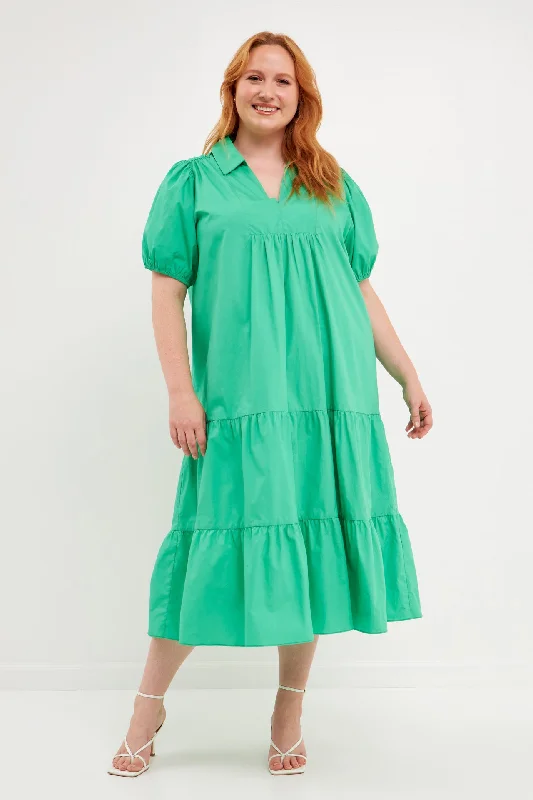 Midi dresses with button - down skirts for a unique and functional design Poplin Midi Dress Midi dresses with button - down skirts for a unique and functional design Poplin Midi Dress