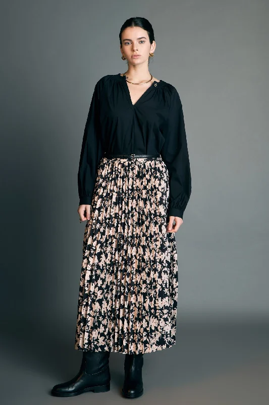 Midi dresses with off - the - shoulder necklines for a flirty look Pleated Print Midi Skirt Midi dresses with off - the - shoulder necklines for a flirty look Pleated Print Midi Skirt