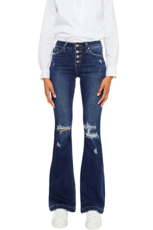 Men's Ripped Skinny Jeans in Acid Wash for an Edgy and Punk - Inspired StyleAlisha Distressed Denim Flare Jeans In Denim Blue Men's Ripped Skinny Jeans in Acid Wash for an Edgy and Punk - Inspired StyleAlisha Distressed Denim Flare Jeans In Denim Blue
