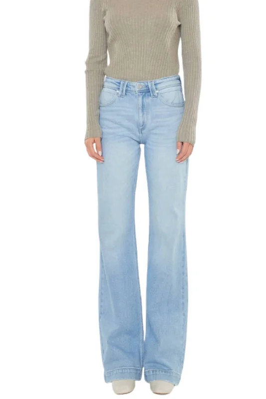Plus Size Men's Bootcut Jeans with a Belt Loop Upgrade for a Stylish TouchCourtni Bootcut Jeans In Light Denim Plus Size Men's Bootcut Jeans with a Belt Loop Upgrade for a Stylish TouchCourtni Bootcut Jeans In Light Denim