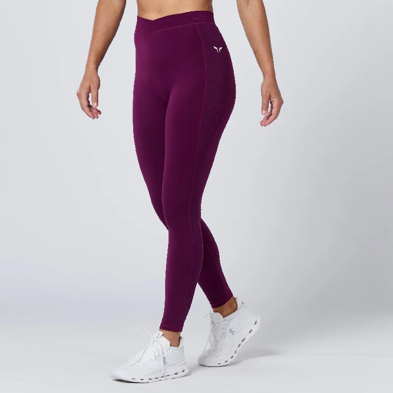 lace - trimmed women tights for a feminine feelCrossover Leggings 27" - Pickled Beet lace - trimmed women tights for a feminine feelCrossover Leggings 27" - Pickled Beet