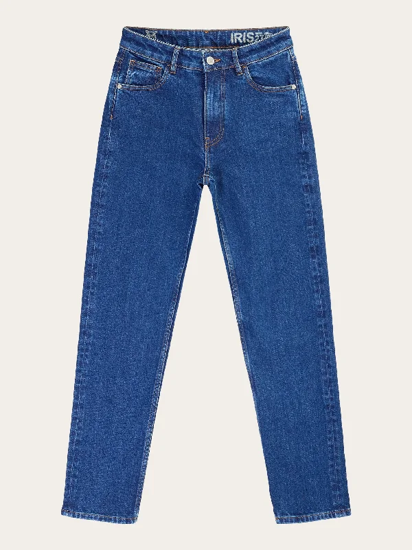 Men's Cargo Jeans with Multiple Pockets for a Practical and Outdoor - Friendly LookIRIS Mom mid-rise medium blue 5-pocket cropped jeans - Medium Blue Men's Cargo Jeans with Multiple Pockets for a Practical and Outdoor - Friendly LookIRIS Mom mid-rise medium blue 5-pocket cropped jeans - Medium Blue