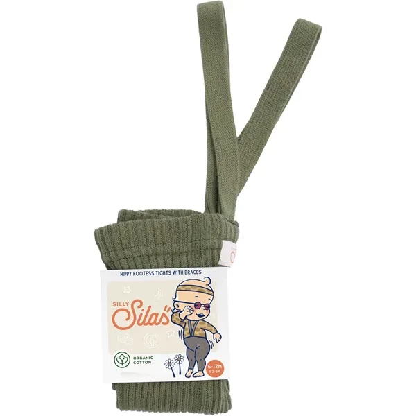 women tights for running and joggingSilly Silas Hippy Footless Tights Olive
