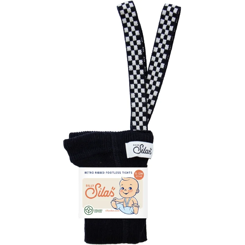 organic cotton women tights for an eco - friendly choiceSilly Silas Classic Black Checked Footless Tights organic cotton women tights for an eco - friendly choiceSilly Silas Classic Black Checked Footless Tights