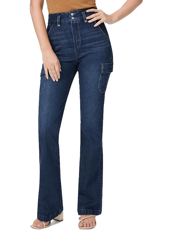 Men's Jeans with a Cargo - Inspired Knee Pocket for Extra StorageWomens Denim High Rise Cargo Jeans Men's Jeans with a Cargo - Inspired Knee Pocket for Extra StorageWomens Denim High Rise Cargo Jeans