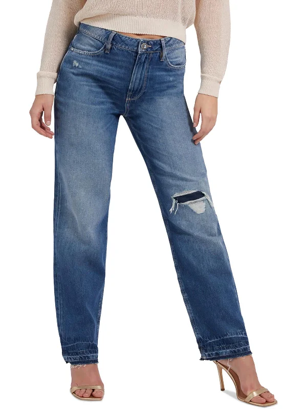 Men's Low - Rise Jeans in a Light Wash for a Casual and Youthful LookWomens High Rise Distressed Straight Leg Jeans Men's Low - Rise Jeans in a Light Wash for a Casual and Youthful LookWomens High Rise Distressed Straight Leg Jeans
