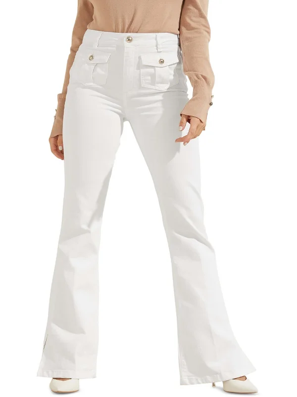 Men's Stretch Jeans with a Moisture - Wicking Lining for Active LifestylesWomens High Rise Solid Flared Jeans Men's Stretch Jeans with a Moisture - Wicking Lining for Active LifestylesWomens High Rise Solid Flared Jeans