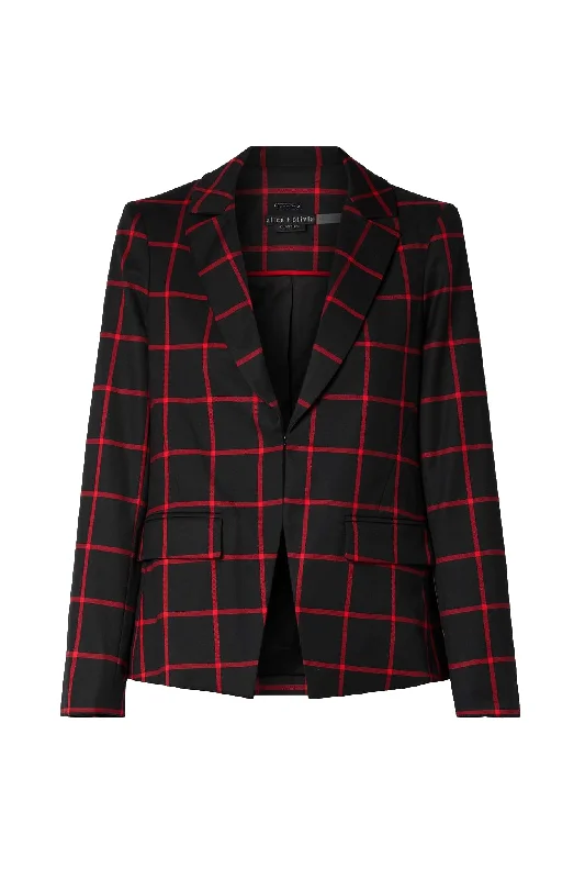 Women's Slim - Fit Blazers in Charcoal Gray for a Professional AppearanceAlice + Olivia Women's MYA Black Ruby Notch Collar Blazer Jacket Women's Slim - Fit Blazers in Charcoal Gray for a Professional AppearanceAlice + Olivia Women's MYA Black Ruby Notch Collar Blazer Jacket
