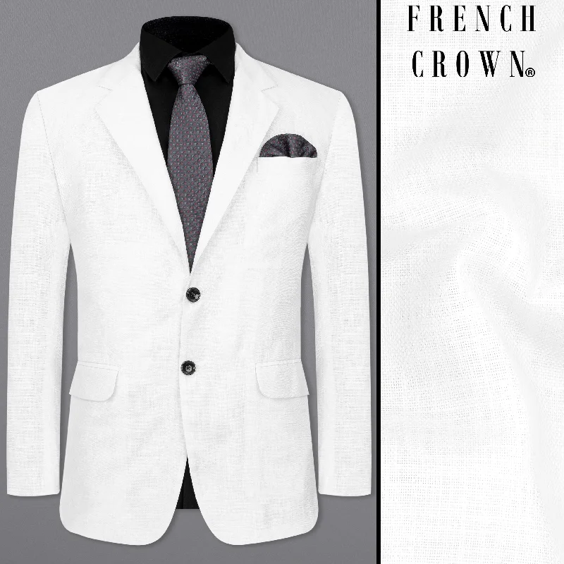 Double - Breasted Women's Polyester Blazers in Bright Colors for a Fun StyleBright White Luxurious Linen Blazer Double - Breasted Women's Polyester Blazers in Bright Colors for a Fun StyleBright White Luxurious Linen Blazer