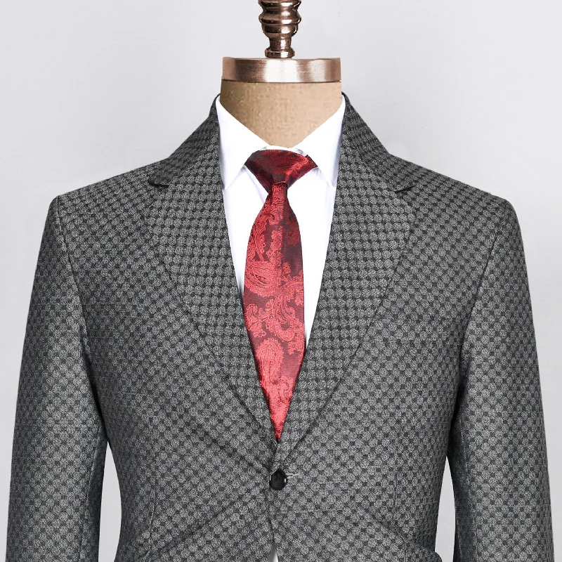 Women's Belted Blazers in Camel Color for a Sophisticated OutfitPebble Grey Box Textured Wool blend Blazer Women's Belted Blazers in Camel Color for a Sophisticated OutfitPebble Grey Box Textured Wool blend Blazer