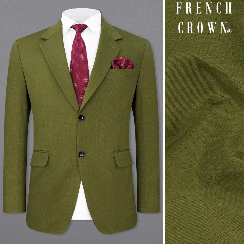Double - Breasted Women's Polyester Blazers in Bright Colors for a Fun StyleSaratoga Green Single Breasted Premium Cotton Blazer Double - Breasted Women's Polyester Blazers in Bright Colors for a Fun StyleSaratoga Green Single Breasted Premium Cotton Blazer