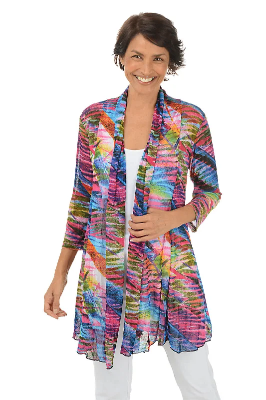 organic cotton women cardigan for an eco - friendly choiceKaleidoscope Mesh Cardigan organic cotton women cardigan for an eco - friendly choiceKaleidoscope Mesh Cardigan