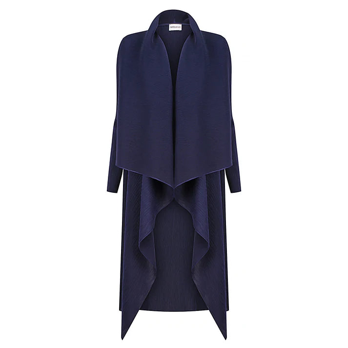 Short Sleeve Women's Cotton Blend Sweaters in Pastel ColorsAlquema Navy Estrella Dress & Collare Coat Short Sleeve Women's Cotton Blend Sweaters in Pastel ColorsAlquema Navy Estrella Dress & Collare Coat