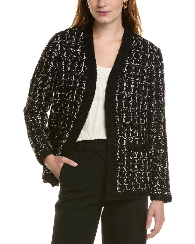 sequin embellished women cardigan for special occasionsAnne Klein Kissing Front Cardigan sequin embellished women cardigan for special occasionsAnne Klein Kissing Front Cardigan