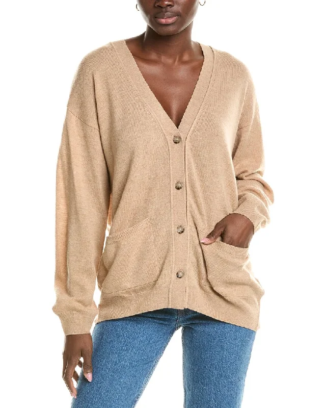 ribbed women cardigan with a classic textureBrodie Cashmere Wool & Cashmere-Blend Roll Edge Luxe Cardigan ribbed women cardigan with a classic textureBrodie Cashmere Wool & Cashmere-Blend Roll Edge Luxe Cardigan