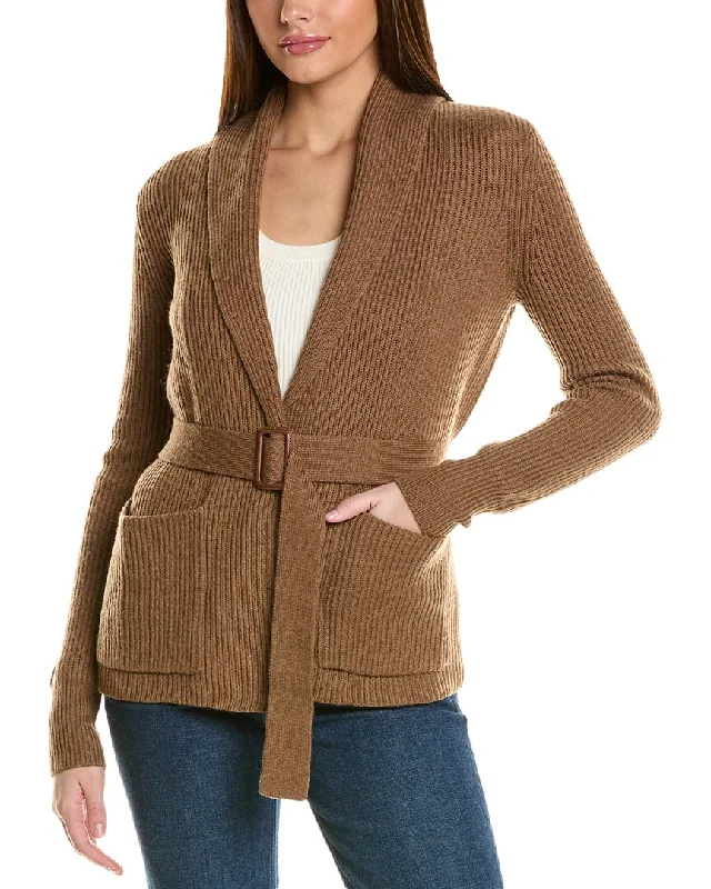 plus size women cardigan for comfortable layeringBruno Magli Ribbed Belted Shawl Wool Cardigan plus size women cardigan for comfortable layeringBruno Magli Ribbed Belted Shawl Wool Cardigan