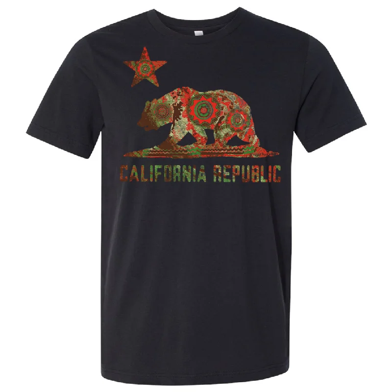 Crop Top Women T Shirt to Pair with High - Waisted BottomsCalifornia Chumash Mandala Bear Asst Colors Mens Lightweight Fitted T-Shirt/tee Crop Top Women T Shirt to Pair with High - Waisted BottomsCalifornia Chumash Mandala Bear Asst Colors Mens Lightweight Fitted T-Shirt/tee