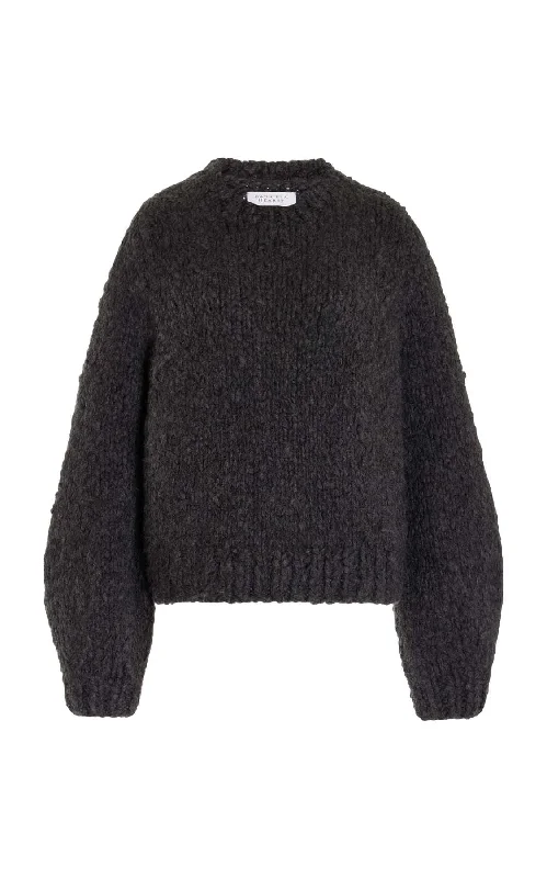 Women's Long Sleeve Turtleneck Cashmere SweatersClarissa Knit Sweater in Charcoal Welfat Cashmere Women's Long Sleeve Turtleneck Cashmere SweatersClarissa Knit Sweater in Charcoal Welfat Cashmere