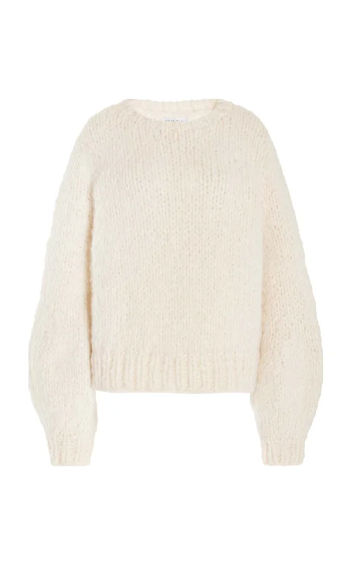 Open - Front Women's Cardigan - Style Mohair SweatersClarissa Knit Sweater in Ivory Welfat Cashmere Open - Front Women's Cardigan - Style Mohair SweatersClarissa Knit Sweater in Ivory Welfat Cashmere