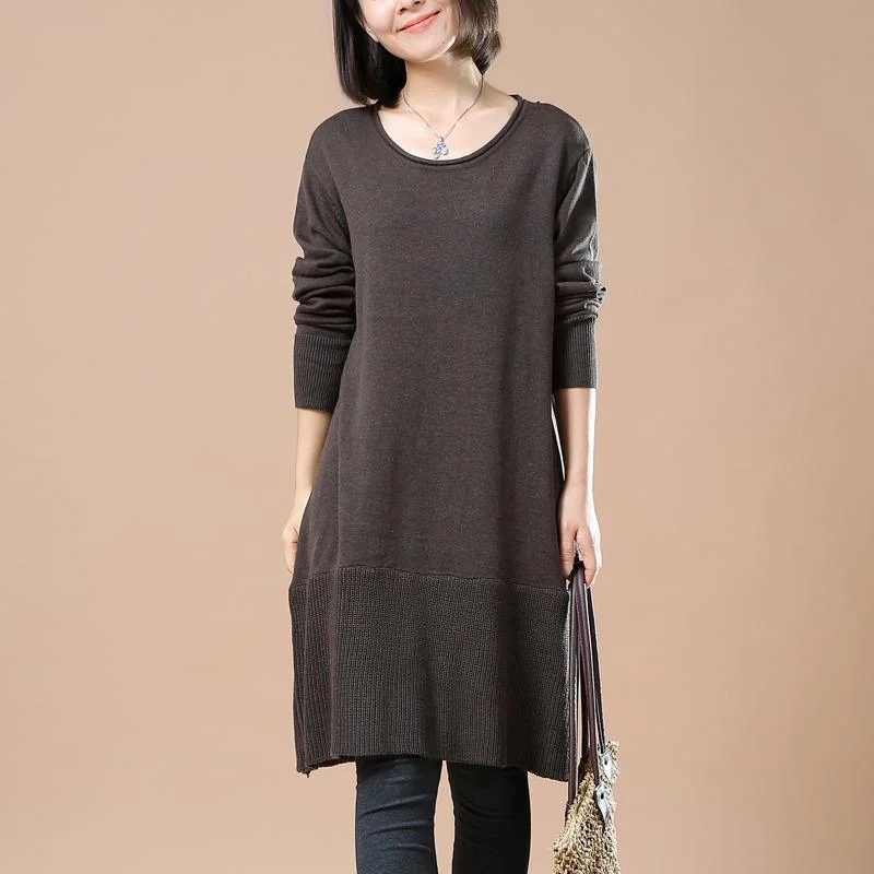 Plus Size Women's Oversized Chunky Knit SweatersDeep khaki sweaters casual loose winter dresses Plus Size Women's Oversized Chunky Knit SweatersDeep khaki sweaters casual loose winter dresses