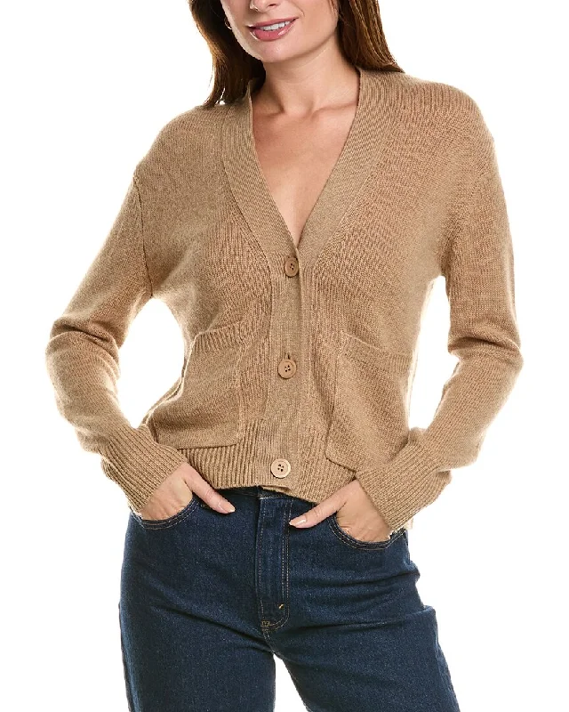 lightweight women cardigan for spring and fallForte Cashmere Pocket V-Neck Wool & Cashmere-Blend Cardigan lightweight women cardigan for spring and fallForte Cashmere Pocket V-Neck Wool & Cashmere-Blend Cardigan