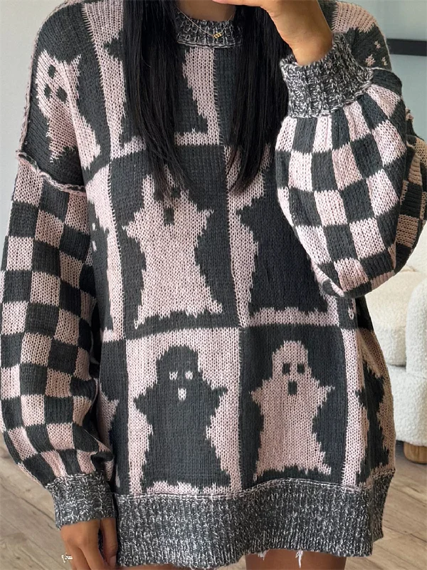 Short Sleeve Women's Cotton Blend Sweaters in Pastel ColorsGhost Dropped Shoulder Long Sleeve Sweater Short Sleeve Women's Cotton Blend Sweaters in Pastel ColorsGhost Dropped Shoulder Long Sleeve Sweater