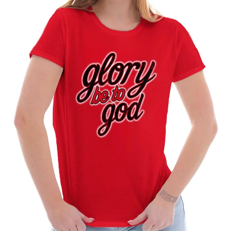 Puff Sleeve Women T Shirt for a Fashion - Forward LookGlory Be to God Ladies T Shirt Puff Sleeve Women T Shirt for a Fashion - Forward LookGlory Be to God Ladies T Shirt