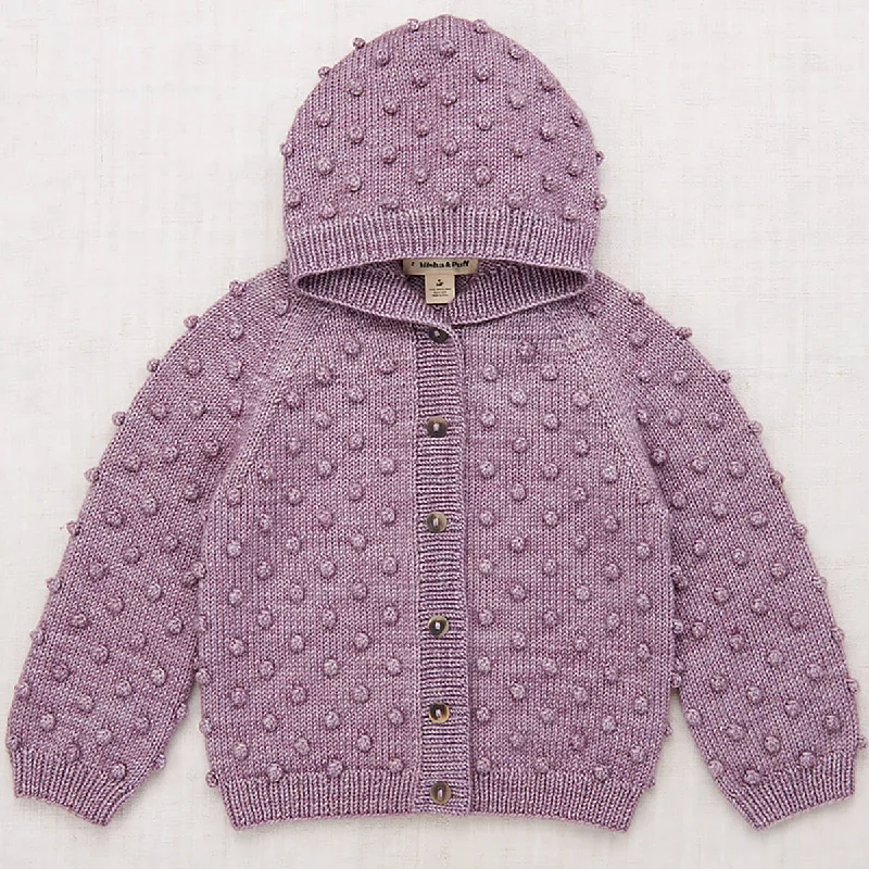 plus size women cardigan for comfortable layeringHooded Popcorn Cardigan in Periwinkle by Misha & Puff plus size women cardigan for comfortable layeringHooded Popcorn Cardigan in Periwinkle by Misha & Puff
