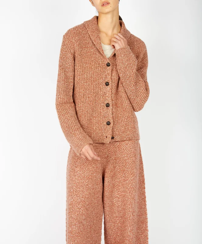 plus size women cardigan for comfortable layeringIrish - Robin Shawl Cardigan - Cedar Marl plus size women cardigan for comfortable layeringIrish - Robin Shawl Cardigan - Cedar Marl