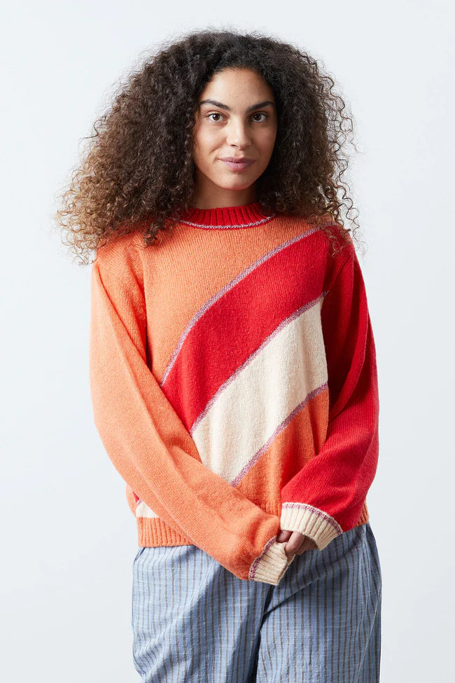 Bell - Sleeve Women's Mohair - Wool Blend SweatersLollys Laundry Iowa Stripe Jumper Bell - Sleeve Women's Mohair - Wool Blend SweatersLollys Laundry Iowa Stripe Jumper