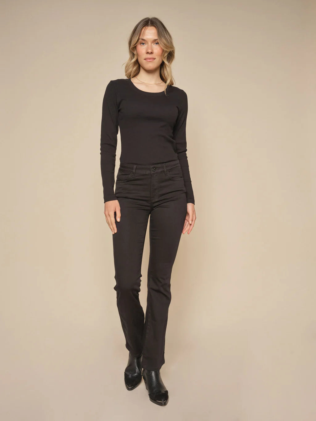 Plus Size Women's Side - Slit Sweaters in Bold SolidsMos Mosh Black Ashley Deluxe Jeans Plus Size Women's Side - Slit Sweaters in Bold SolidsMos Mosh Black Ashley Deluxe Jeans