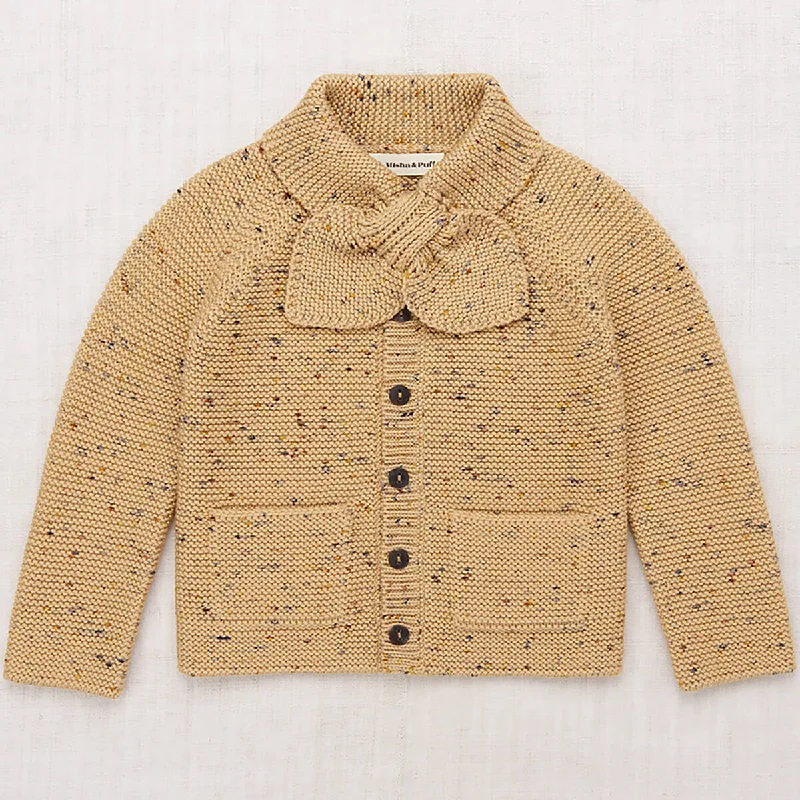 button down women cardigan with vintage buttonsScout Cardigan in Camel Confetti by Misha & Puff button down women cardigan with vintage buttonsScout Cardigan in Camel Confetti by Misha & Puff