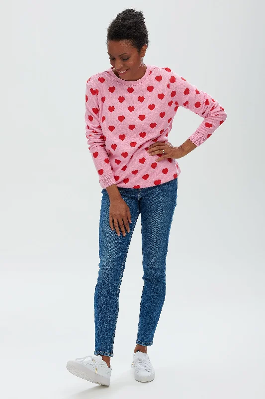 Plus Size Women's Embroidered Sweaters in Ethnic StylesSugarhill Simone Heart Jumper Plus Size Women's Embroidered Sweaters in Ethnic StylesSugarhill Simone Heart Jumper