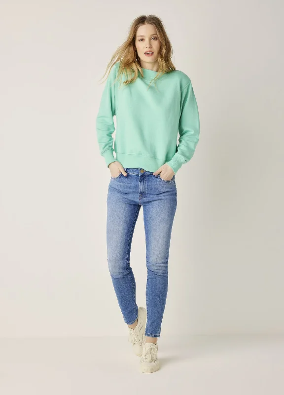 Tie - Front Women's Lambswool Sweaters in Pastel HuesSummum Oversized Cotton Blend Turquoise Soft Sweater Tie - Front Women's Lambswool Sweaters in Pastel HuesSummum Oversized Cotton Blend Turquoise Soft Sweater