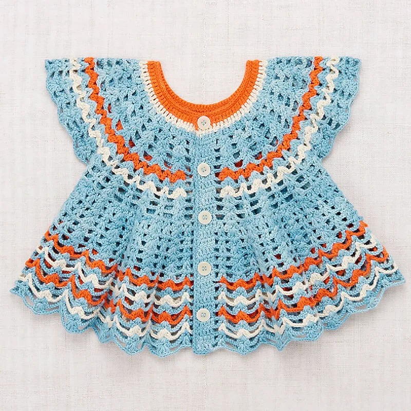 hand knitted women cardigan with artisanal charmWellfleet Swing Cardigan in Sky by Misha & Puff - Last One In Stock - 4 Years hand knitted women cardigan with artisanal charmWellfleet Swing Cardigan in Sky by Misha & Puff - Last One In Stock - 4 Years