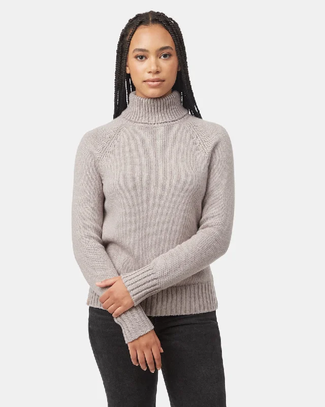 Plus Size Women's Side - Slit Sweaters in Bold SolidsHighline Wool Turtleneck Sweater Plus Size Women's Side - Slit Sweaters in Bold SolidsHighline Wool Turtleneck Sweater