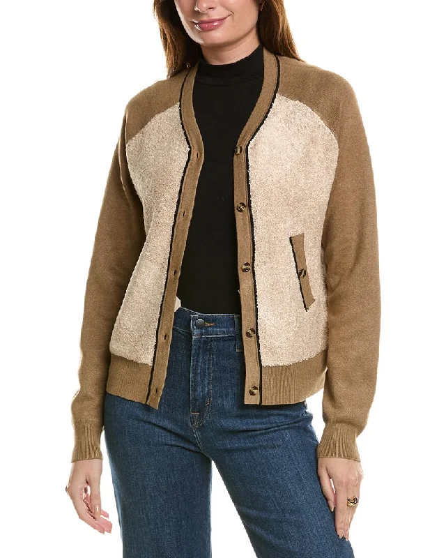 oversized women cardigan for a trendy and cozy lookYAL New York Reverse Terry Cardigan oversized women cardigan for a trendy and cozy lookYAL New York Reverse Terry Cardigan