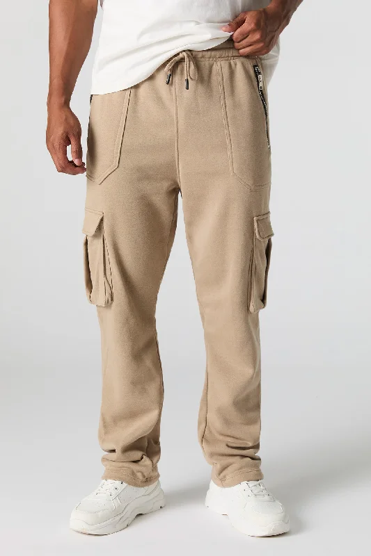 Women's Cargo Pants with Adjustable Cuffs in Mustard Yellow for a Versatile and Trendy LookFleece Open Bottom Cargo Jogger Women's Cargo Pants with Adjustable Cuffs in Mustard Yellow for a Versatile and Trendy LookFleece Open Bottom Cargo Jogger