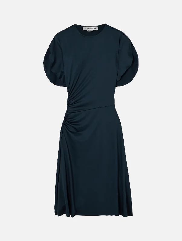 Little Black Women Dress with Sequins for a Glamorous Night OutCrew Neck Dress in Midnight Little Black Women Dress with Sequins for a Glamorous Night OutCrew Neck Dress in Midnight