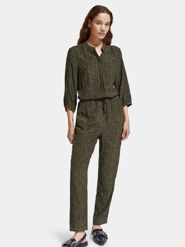 Women jumpsuits with polka - dot patterns for a classic and playful stylePrinted jumpsuit Women jumpsuits with polka - dot patterns for a classic and playful stylePrinted jumpsuit